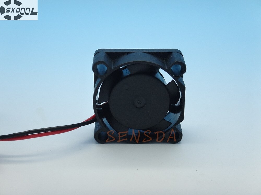 25x25x10mm 12V DC 0.08A 2-Wire Axial Cooling Fan