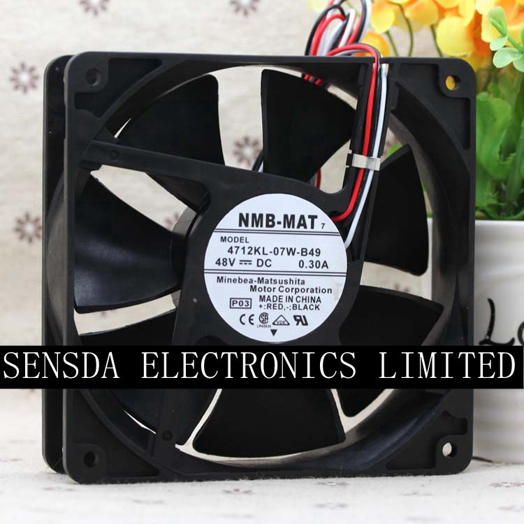NMB 4712KL-07W-B49 120x120x32mm 48V DC 0.30A Axial Cooling Fan