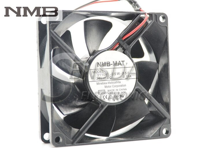 NMB 3110KL-05W-B50 31x31x10mm 24V DC 0.15A Axial Cooling Fan