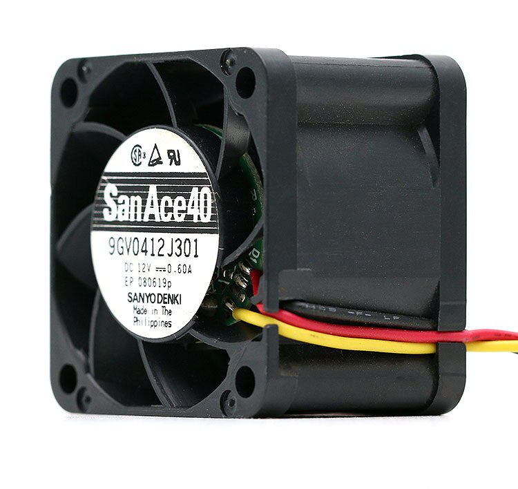 Sanyo 9GV0412J301 12V DC 40x40x28mm Brushless Cooling Fan