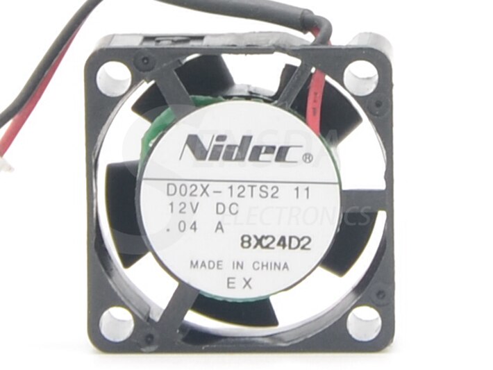 Nidec D02X-12TS2 25x25x10mm 12V DC 0.04A Axial Cooling Fan
