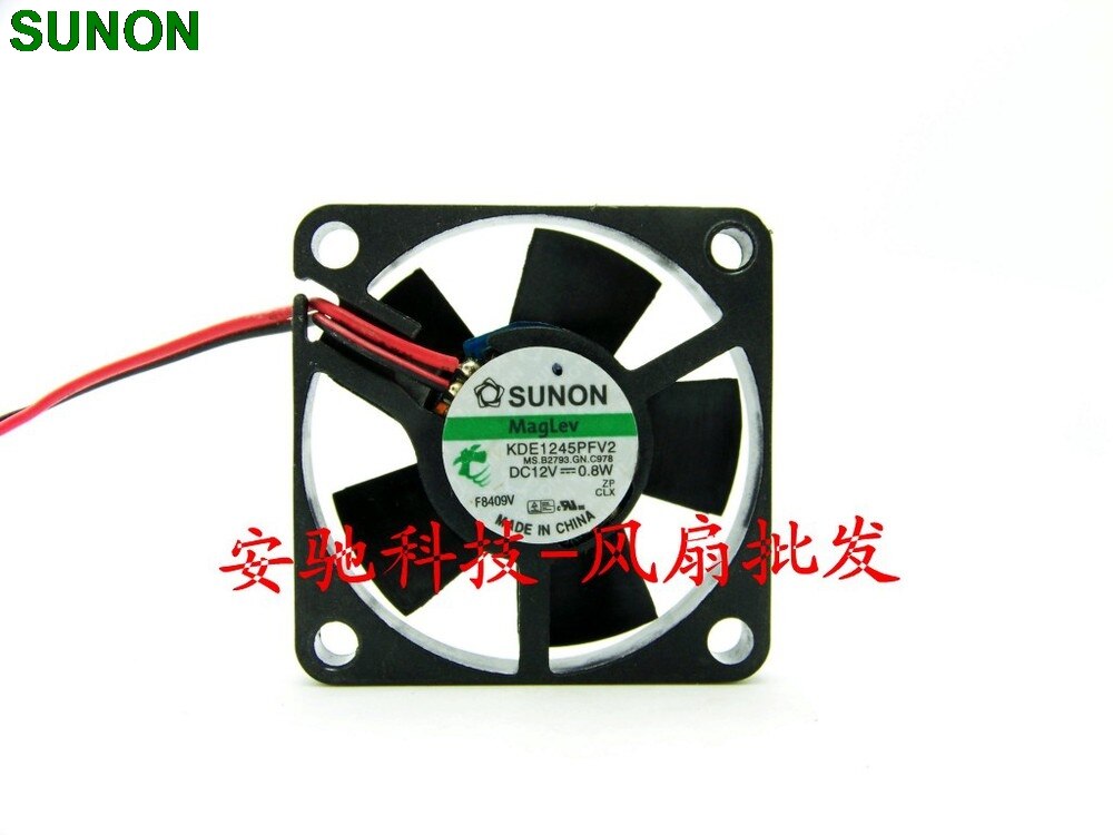 SUNON KDE1245PFV2 45x45x10mm 12V DC Axial Cooling Fan
