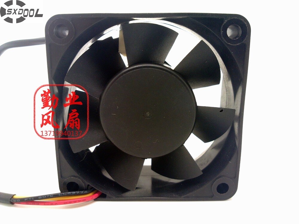 Y.S.Tech FD126025HB 12V DC 60x60x25mm Brushless Cooling Fan