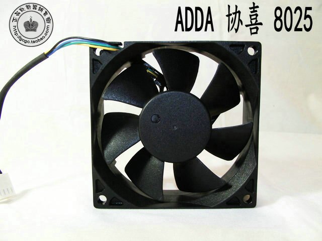 ADDA AD0812UX-A7BGL 80x80x25mm 12V DC 0.33A Axial Cooling Fan