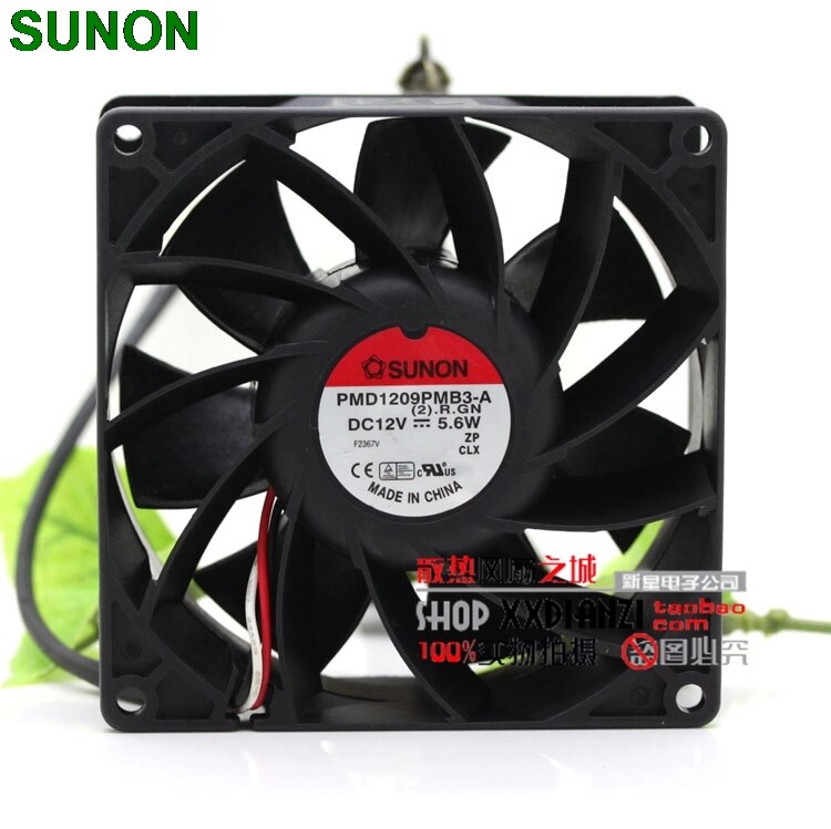 SUNON PMD1209PMB3-A 92x92x38mm 12V DC Axial Cooling Fan