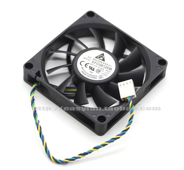 Delta EFC0812DB 80x80x15mm 12V DC 0.33A DC Axial Fan