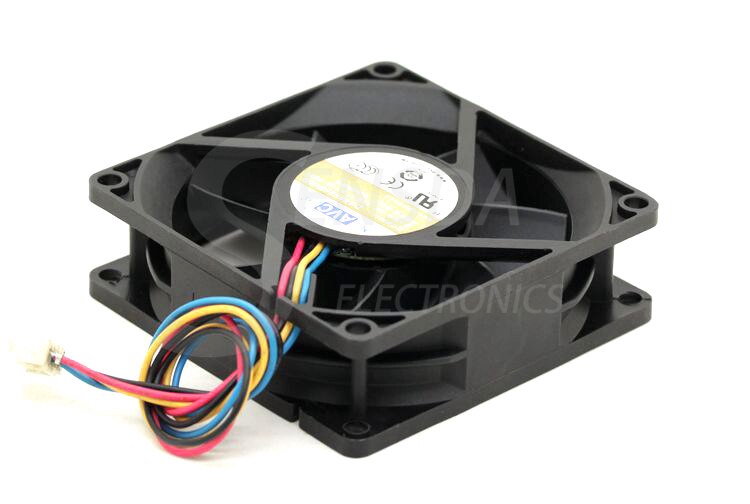 AVC DA08025B48U 80x80x25mm 48V DC 0.14A 4-Wire Axial Cooling Fan