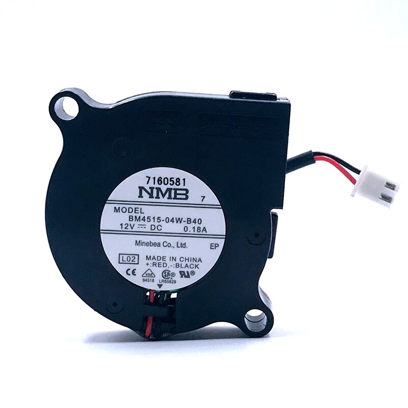 NMB BM4515-04W-B40 45x45x15mm 12V DC 0.18A Axial Cooling Fan