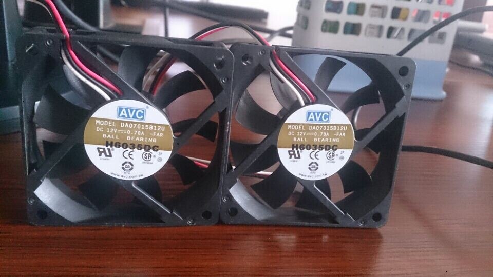 AVC DA07015B12U 70x70x15mm 12V DC 0.70A Axial Cooling Fan