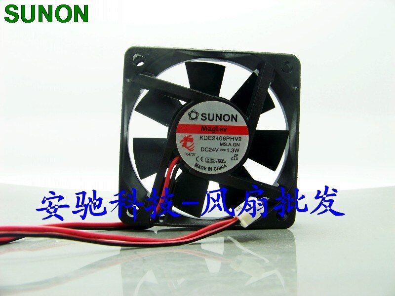 SUNON KDE2406PHV2 60x60x15mm 24V DC Axial Cooling Fan