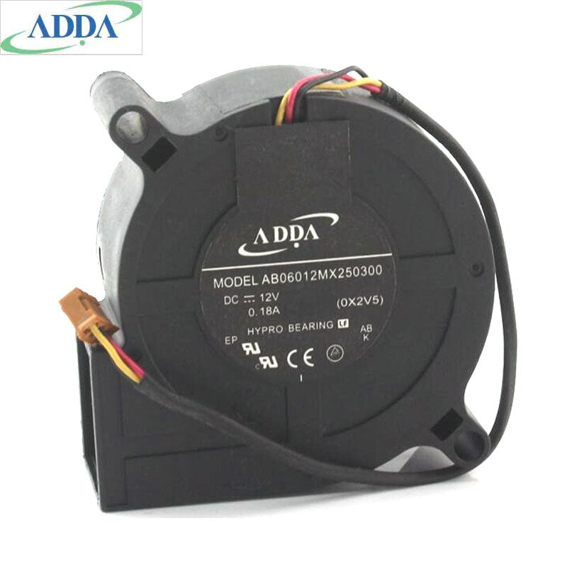 ADDA AB06012MX250300 60x60x25mm 12V DC Industrial Cooling Fan