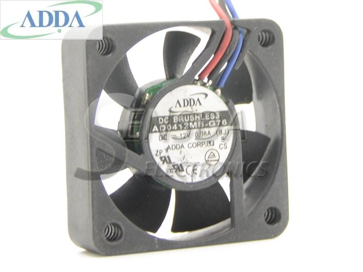 ADDA AD0412MB-G76 12V DC 0.08A Axial Cooling Fan