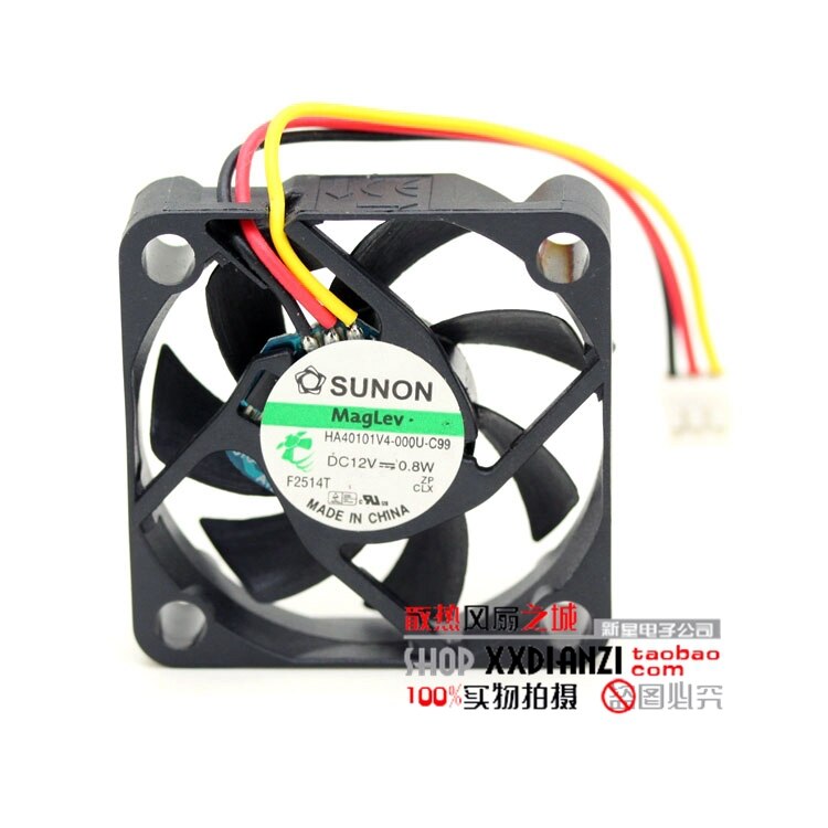 SUNON HA40101V4-000U-C99 40x40x10mm 12V DC Axial Cooling Fan