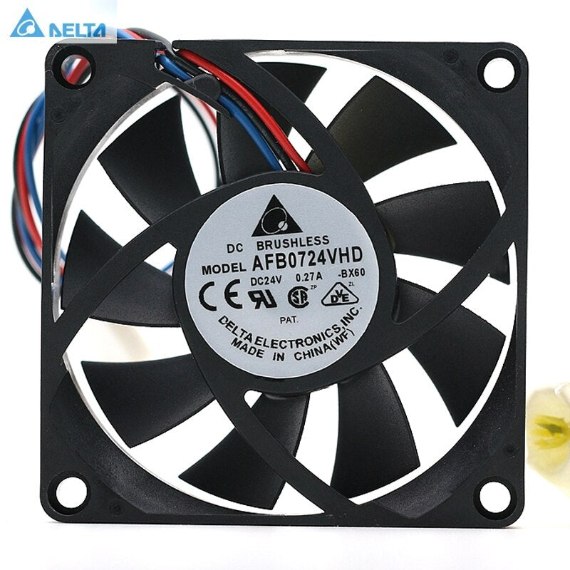 Delta AFB0724VHD 70x70x20mm 24V DC 0.27A Axial Cooling Fan