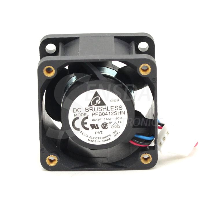 Delta PFB0412SHN 40x40x28mm 12V DC 0.6A Axial Cooling Fan
