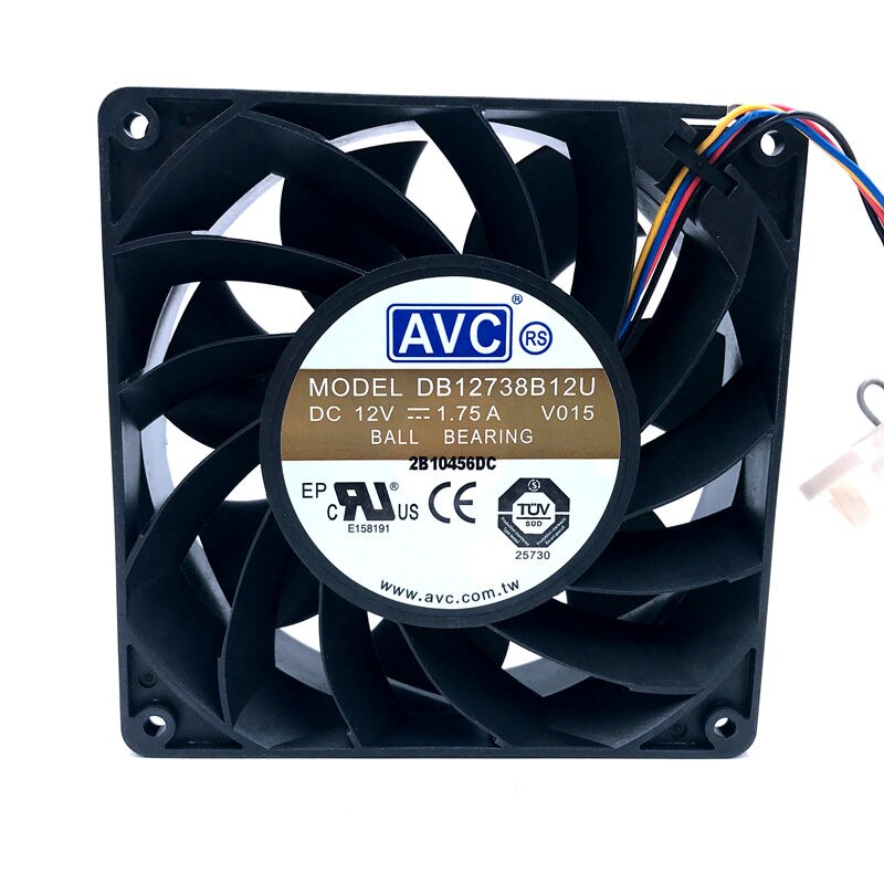 AVC DB12738B12U 127x127x38mm 12V DC 1.75A Axial Cooling Fan