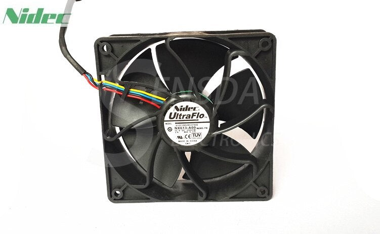 Nidec V12E12BS2B5-07A02 120x120x38mm 12V DC 07A 4-Wire Axial Cooling Fan