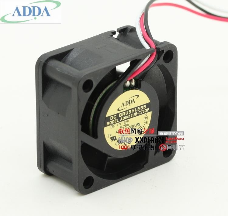 ADDA AD0412UB-C73GP 40x40x20mm 12V DC 0.2A Axial Cooling Fan