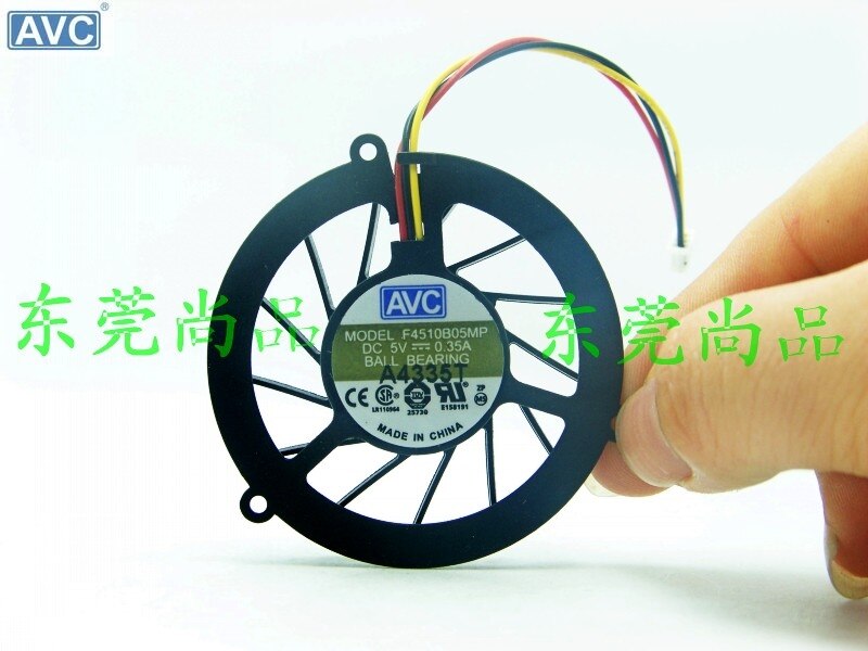 AVC ULTRA-THIN 5V DC 0.35A 3-Wire Axial Cooling Fan