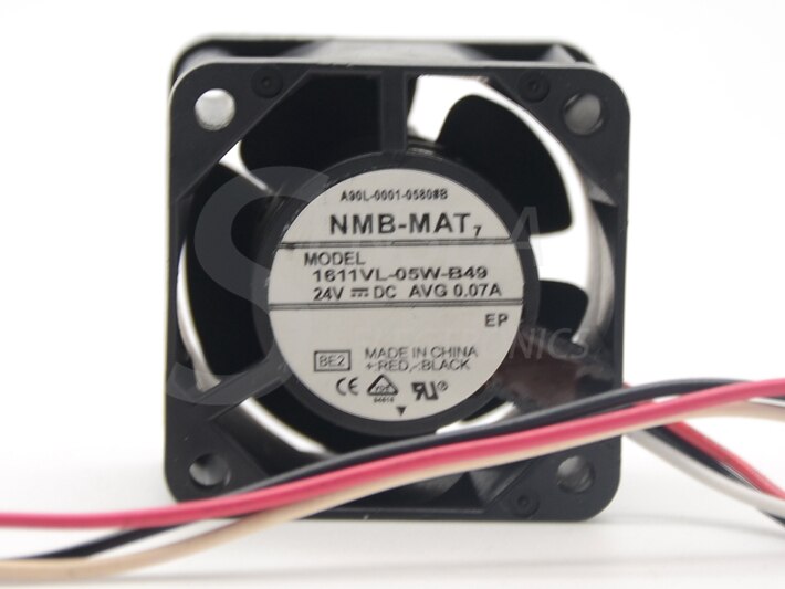 NMB 1611VL-05W-B49 40x40x28mm 24V DC 49 A Axial Cooling Fan