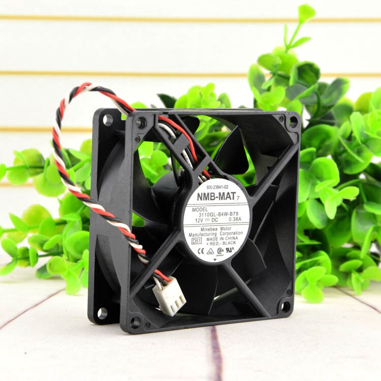 NMB 3110GL-B4W-B79 80x80x25mm 12V DC 0.38A Axial Cooling Fan