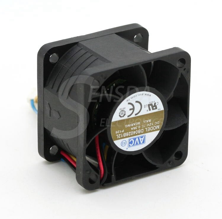 AVC DB04028B12L 40x40x28mm 12V DC 0.36A Axial Cooling Fan