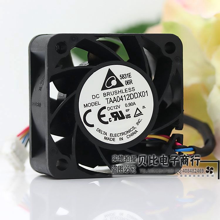 Delta TAA0412DDX01 40x40x20mm 12V DC 0.9A Axial Cooling Fan