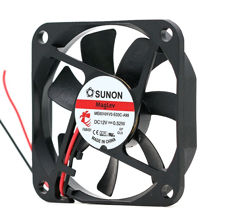 SUNON ME60101V3-E03C-A99 60x60x10mm 12V DC Axial Cooling Fan