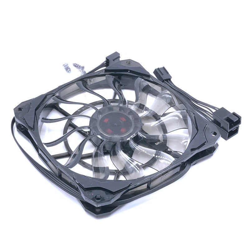 SXDOOL 120mm Slim PWM Cooling Fan 53.6CFM with Anti-Vibration Rubber