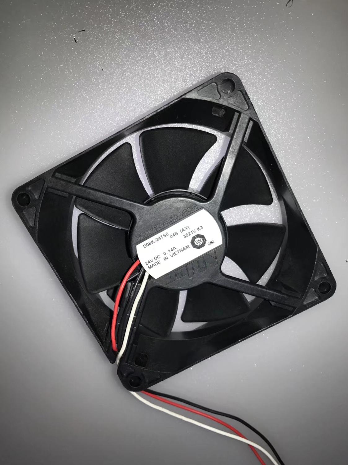 D08K-24TS6 80x80x25mm 24V DC Axial Cooling Fan
