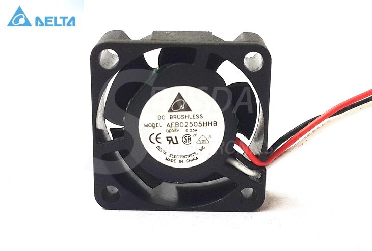 Delta AFB02505HHB 25x25x10mm 5V DC 0.23A Axial Cooling Fan