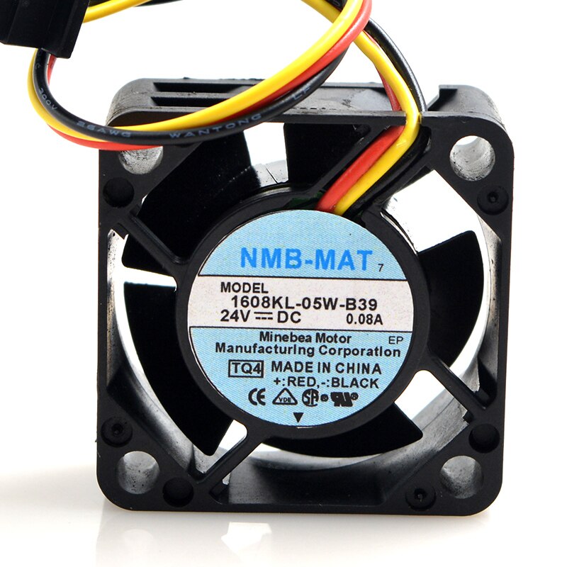 NMB 1608KL-05W-B39 40x40x20mm 24V DC 0.07A Axial Cooling Fan