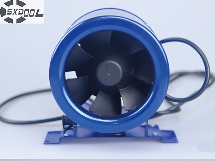 SXDOOL 6 inch 150mm Mixed Flow Inline Duct Fan 115/230V AC 510CMH 300CFM 4200RPM with Speed Control