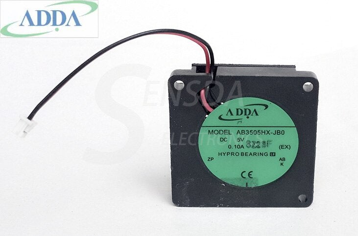 ADDA AB3505HX-JB0 5V DC 0.1A 2-Wire Axial Cooling Fan