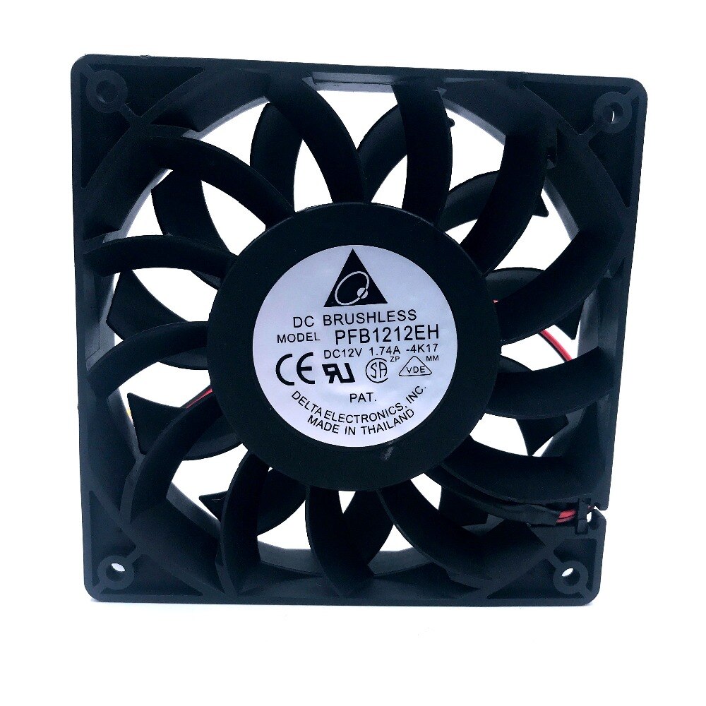 Delta FFB1212EH=PFB1212EH 120x120x25mm 12V DC 1.74A Axial Cooling Fan