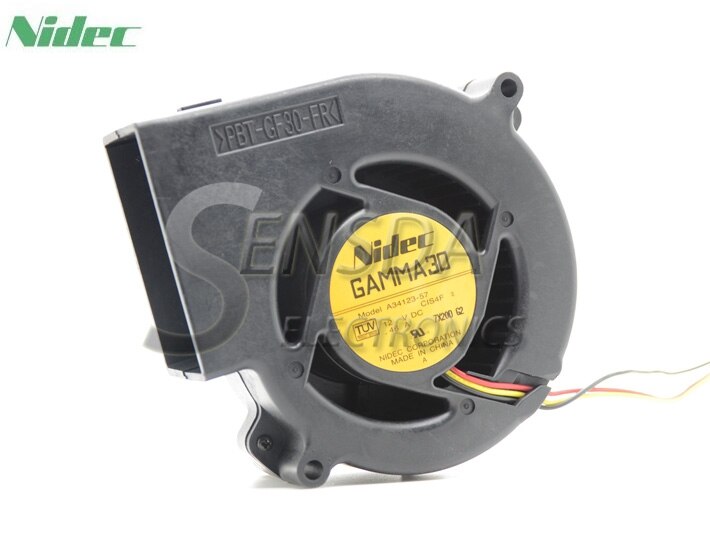 Nidec GAMMA30 34x34x12mm 12V DC 30 A Axial Cooling Fan