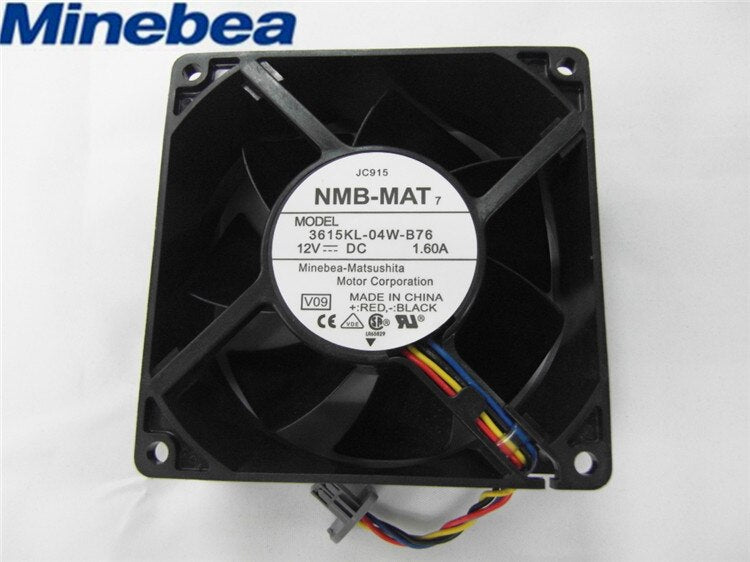 NMB 3615KL-04W-B76 92x92x38mm 12V DC 1.60A Axial Cooling Fan