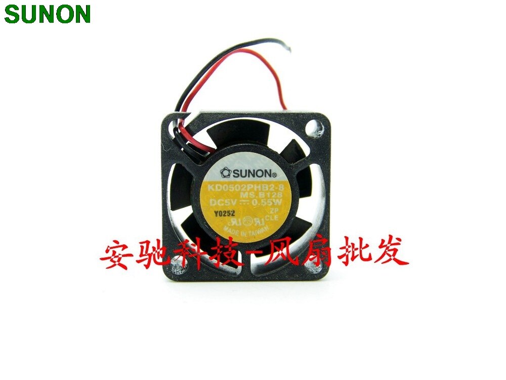 SUNON KD0502PHB2-8 25x25x10mm 5V DC Axial Cooling Fan
