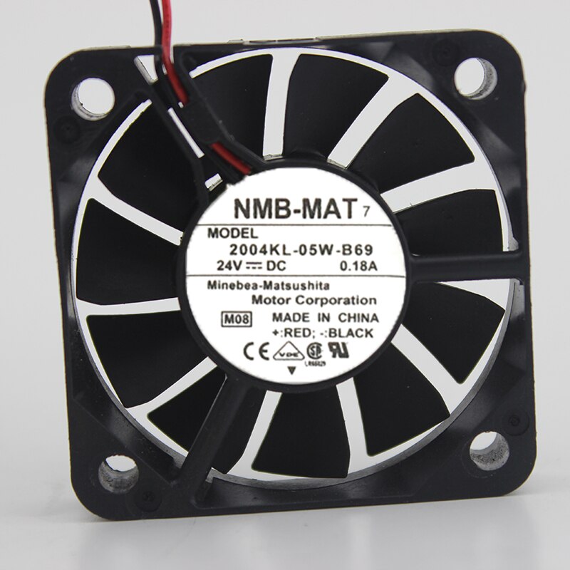 NMB 2004KL-05W-B69 50x50x10mm 24V DC 0.18A Axial Cooling Fan