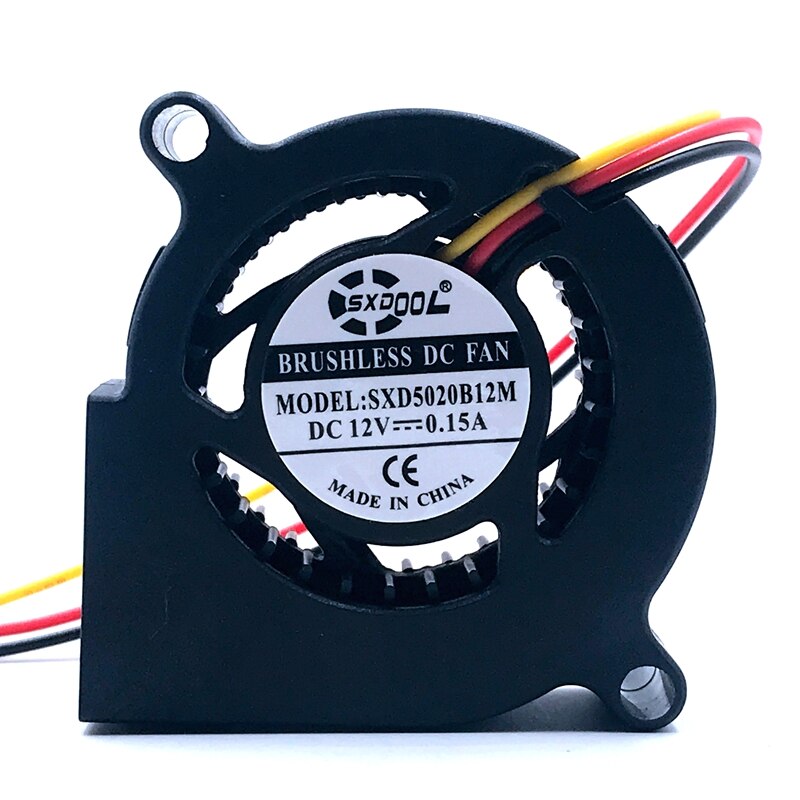 50x50x20mm 12V DC 0.15A Axial Cooling Fan