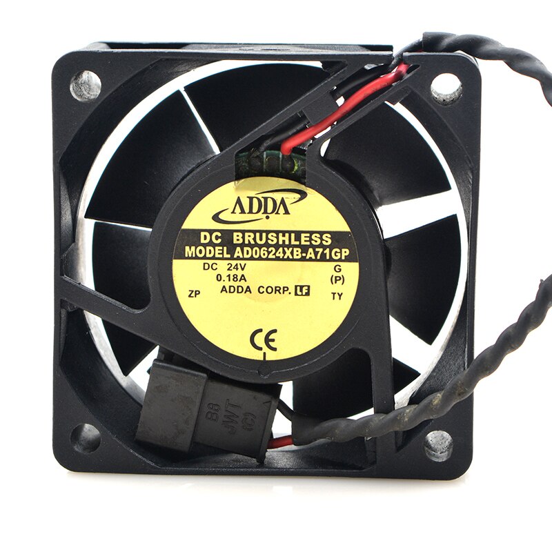 ADDA AD0624XB-A71GP 60x60x25mm 24V DC 0.18A Axial Cooling Fan