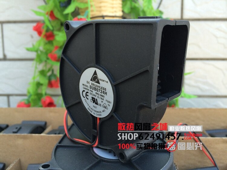 Delta BUB0724H 75x75x30mm 24V DC 0.18A Axial Cooling Fan