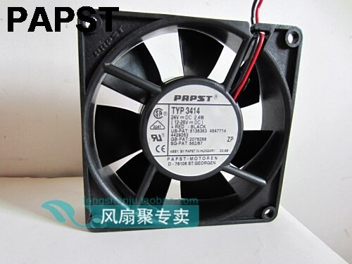PAPST PAPST 92x92x25mm 24V DC Axial Cooling Fan