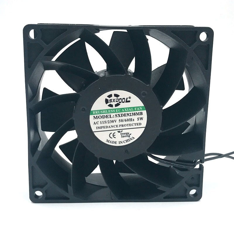 SXDOOL EC Axial Fan 92x92x38mm AC 110/115/220/230V 5W
