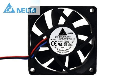Delta AFB0712HHD-R00 70x70x20mm 12V DC 0.25A Axial Cooling Fan