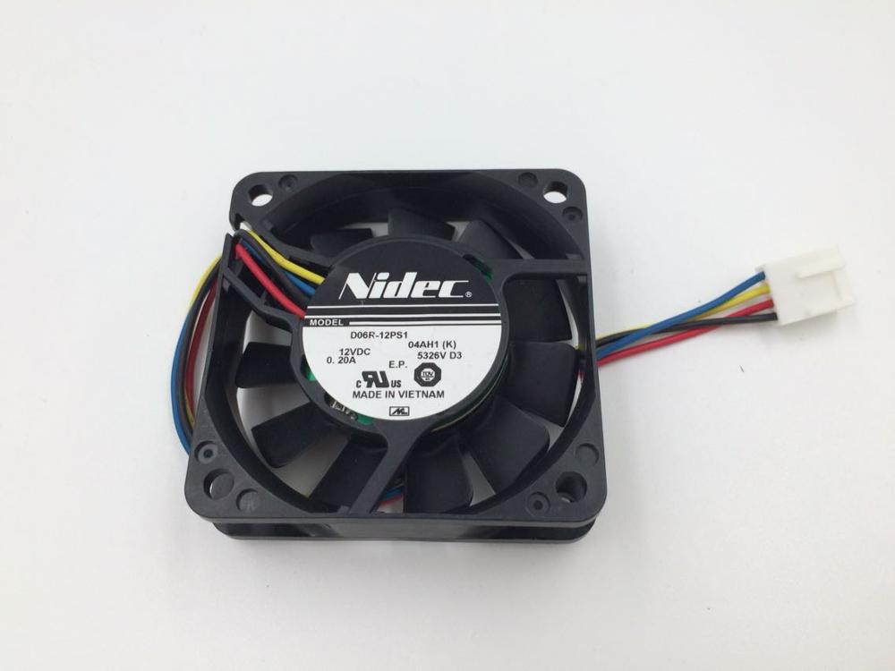 Nidec D06R-12PS1 60x60x15mm 12V DC 0.20A 4-Wire Axial Cooling Fan