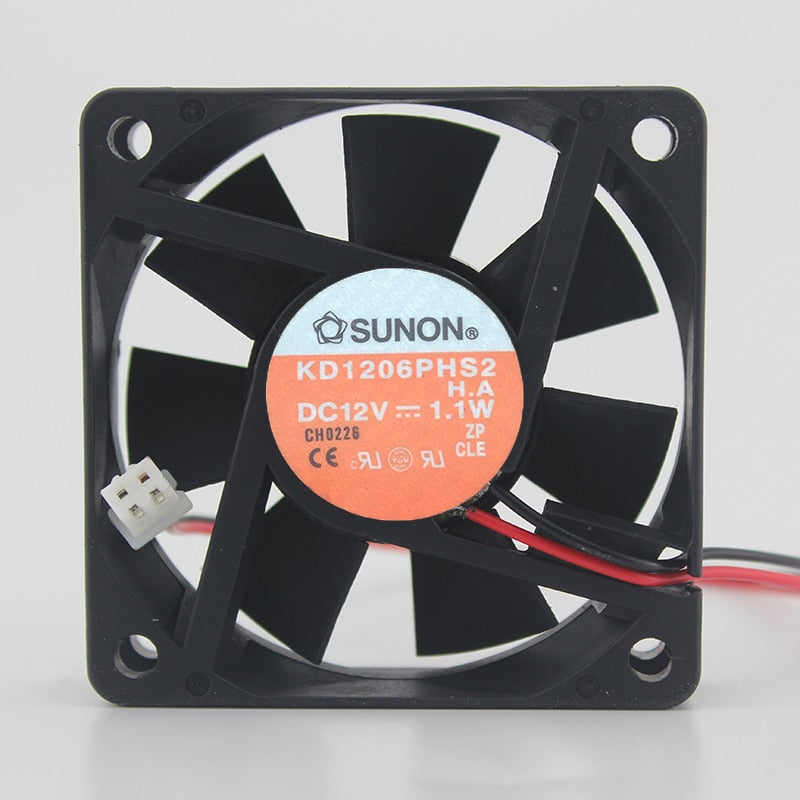 SUNON KD1206PHS2 60x60x15mm 12V DC Axial Cooling Fan