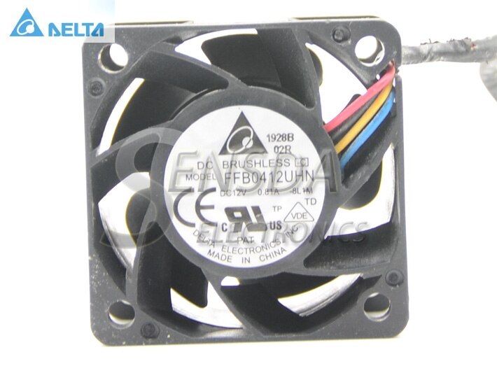 Delta FFB0412UHN 40x40x28mm 12V DC 0.81A Axial Cooling Fan