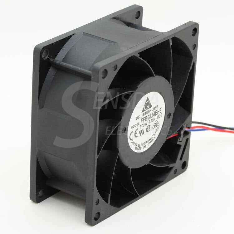 Delta FFB0824EHE 80x80x38mm 24V DC 0.75A Axial Cooling Fan