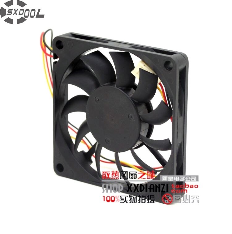 SXDOOL 701012C 12V DC 70x70x10mm Brushless Cooling Fan